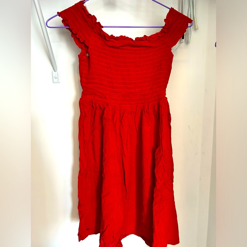 Dress red colour red color dress, one piece, dress, red dress